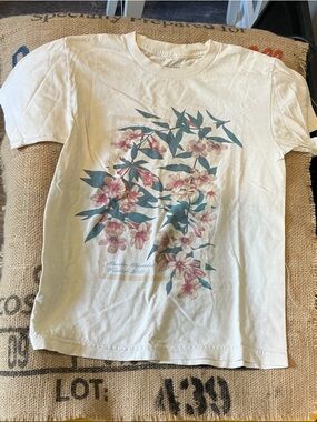 Floral Vine Shawn Mendes Graphic Tee - Cream Size S
